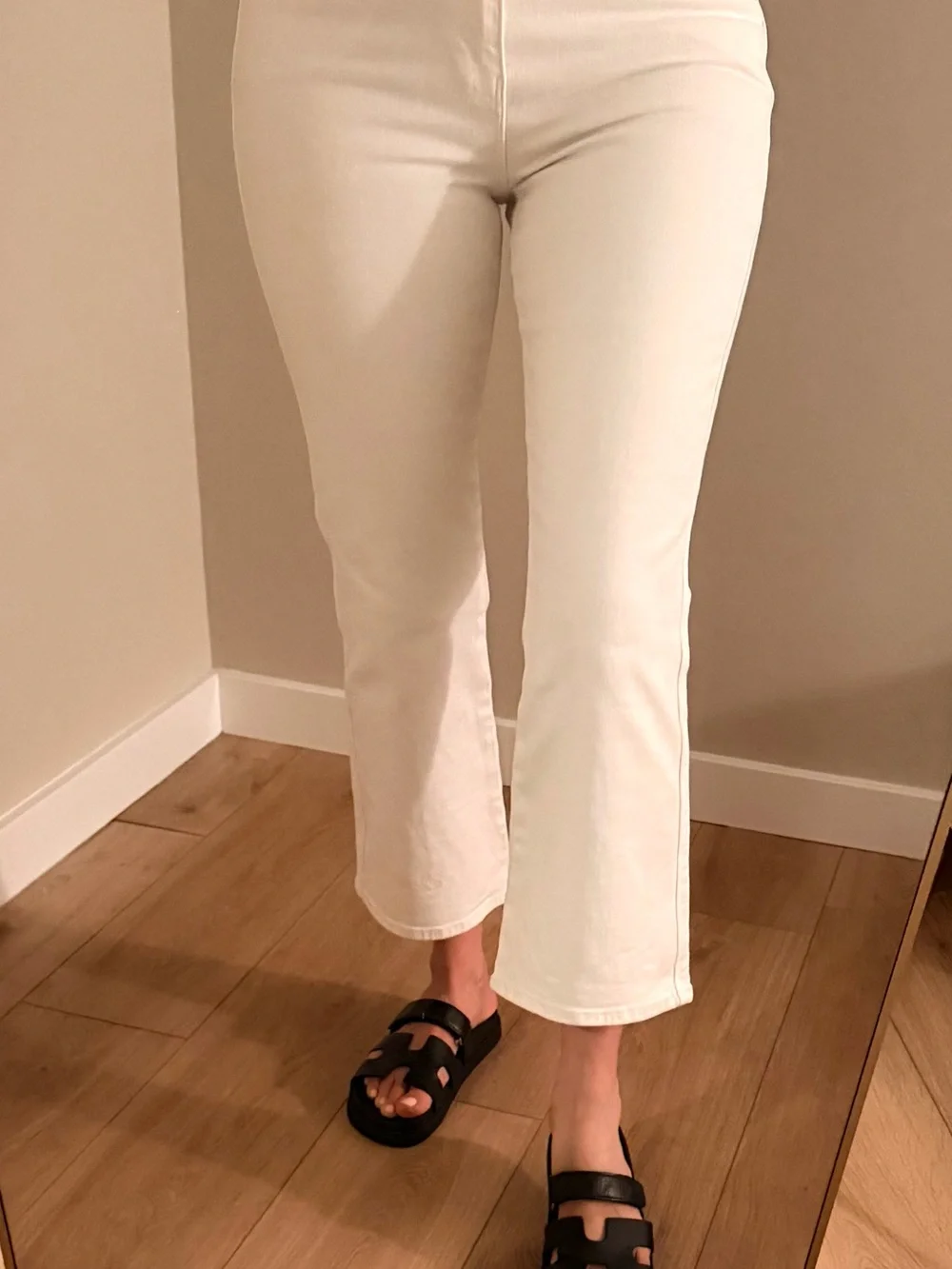 FRAME Le Sylvie Kick Boot Jeans Women’s Size 28 White Cotton - Picture 10 of 11